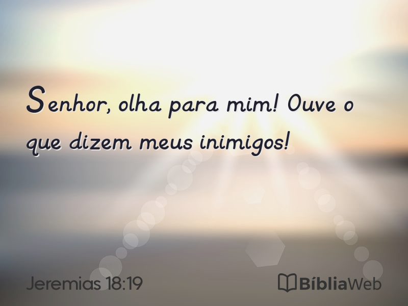 Jeremias 18:19 em imagem para compartilhar