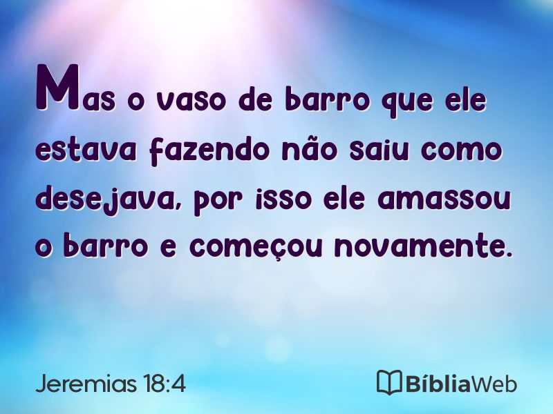 Jeremias 18:4 em imagem para compartilhar