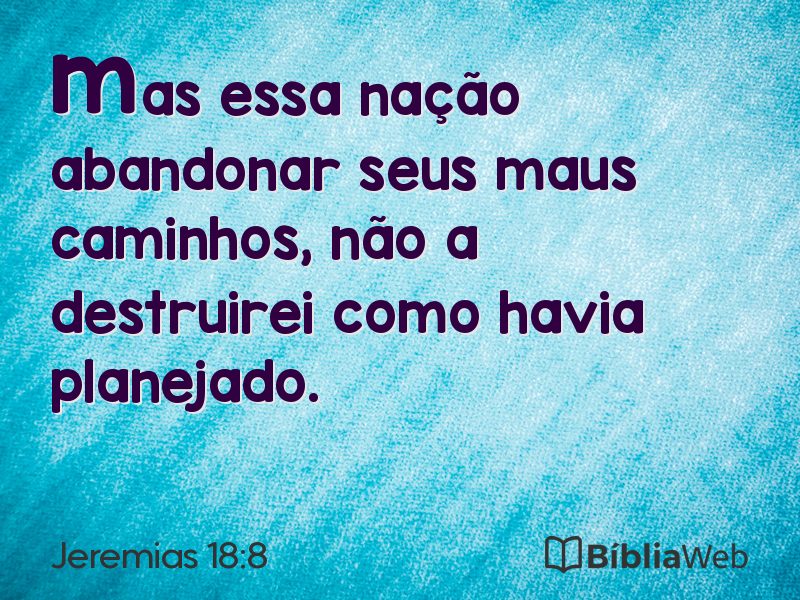 Jeremias 18:8 em imagem para compartilhar