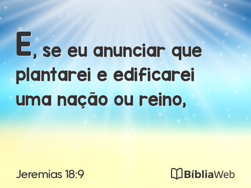 Jeremias 18:9 em imagem para compartilhar