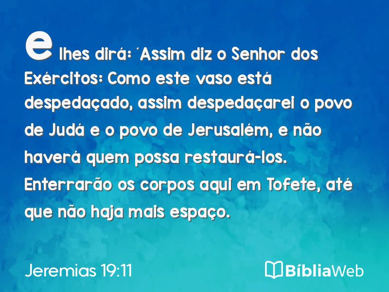 Jeremias 19:11 em imagem para compartilhar