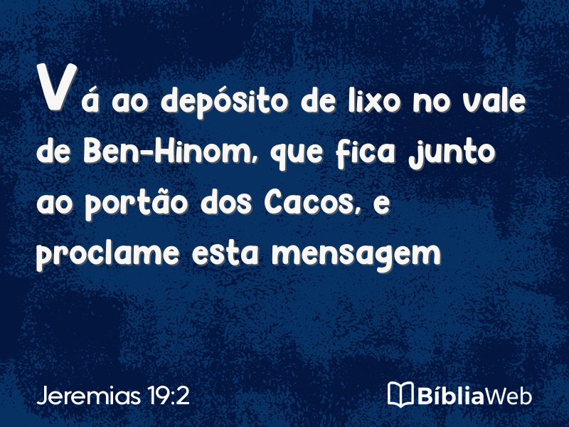 Jeremias 19:2 em imagem para compartilhar