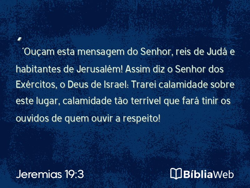Jeremias 19:3 em imagem para compartilhar