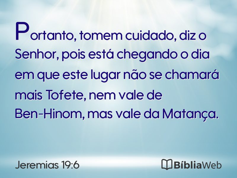 Jeremias 19:6 em imagem para compartilhar