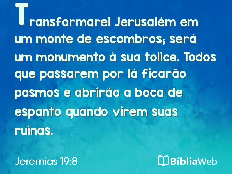 Jeremias 19:8 em imagem para compartilhar