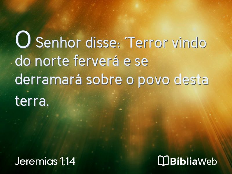 Jeremias 1:14 em imagem para compartilhar