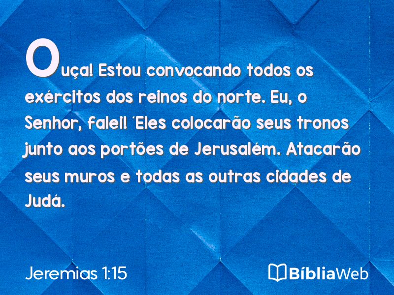 Jeremias 1:15 em imagem para compartilhar
