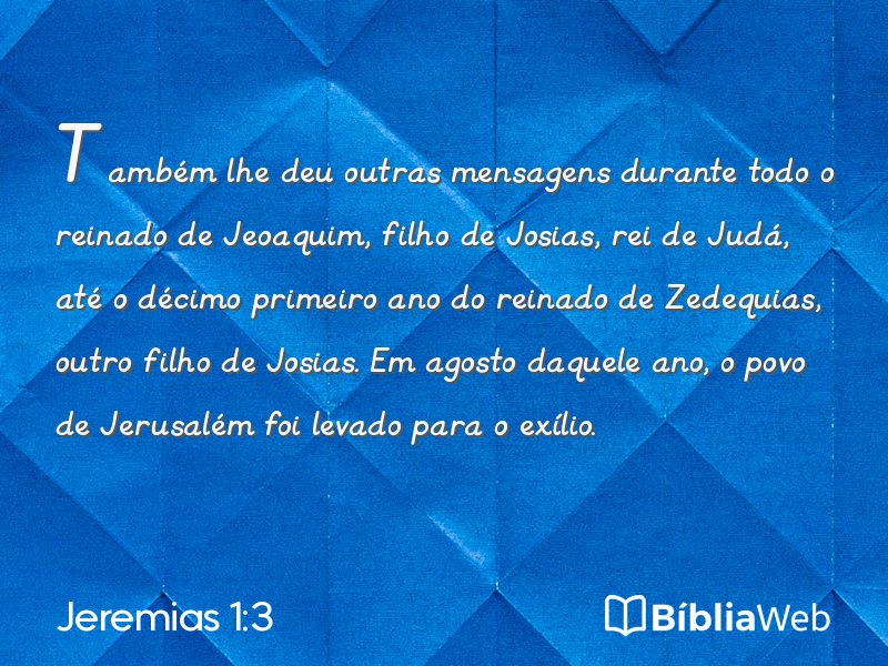 Jeremias 1:3 em imagem para compartilhar