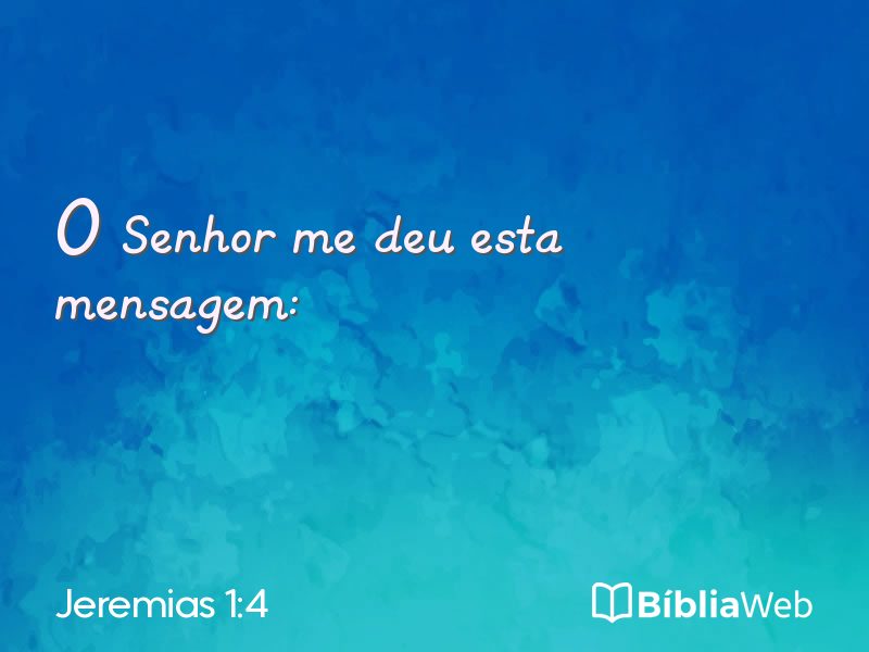 Jeremias 1:4 em imagem para compartilhar