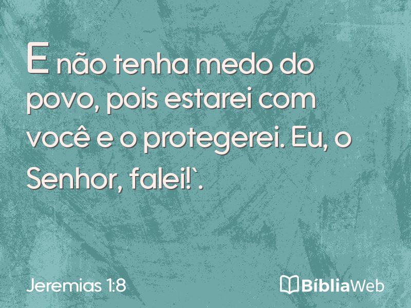 Jeremias 1:8 em imagem para compartilhar