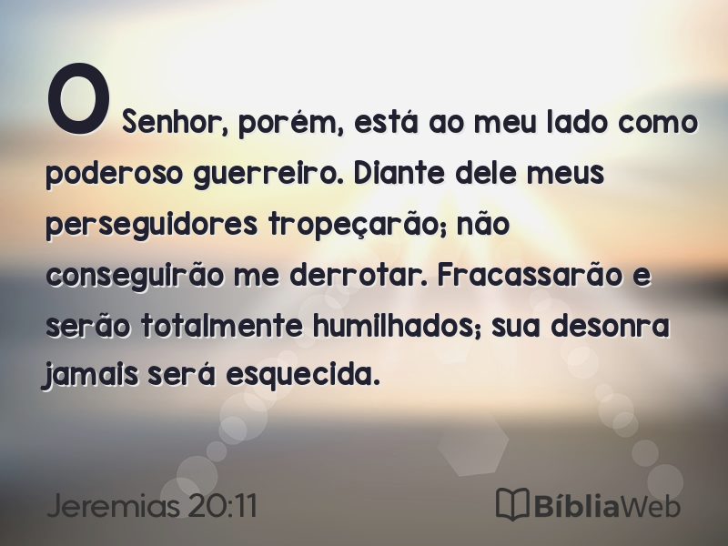 Jeremias 20:11 em imagem para compartilhar