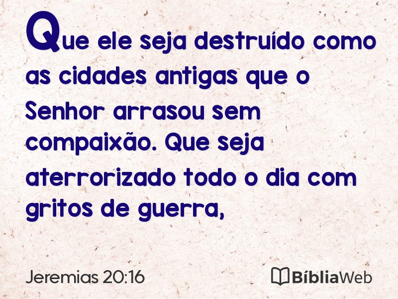 Jeremias 20:16 em imagem para compartilhar