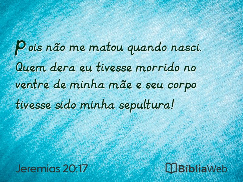 Jeremias 20:17 em imagem para compartilhar