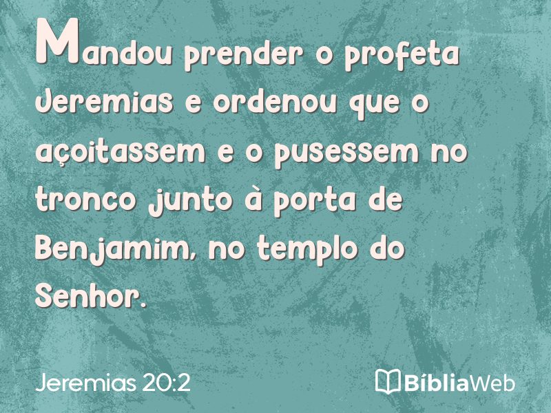 Jeremias 20:2 em imagem para compartilhar