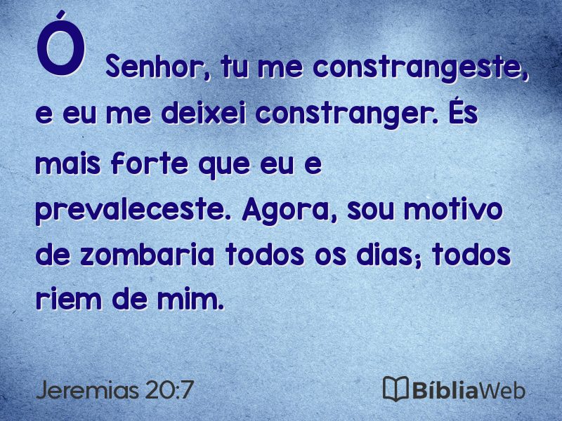 Jeremias 20:7 em imagem para compartilhar