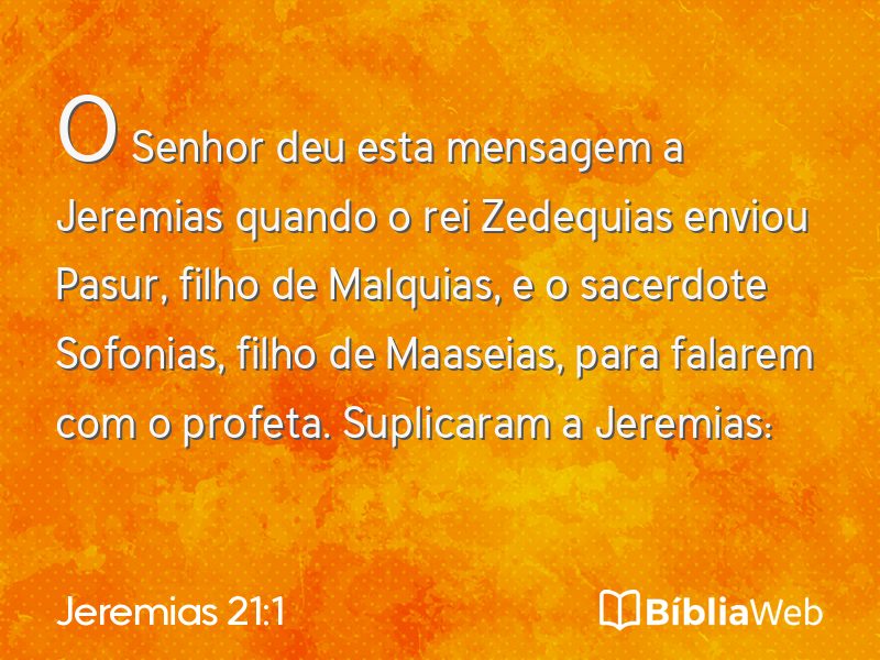 Jeremias 21:1 em imagem para compartilhar