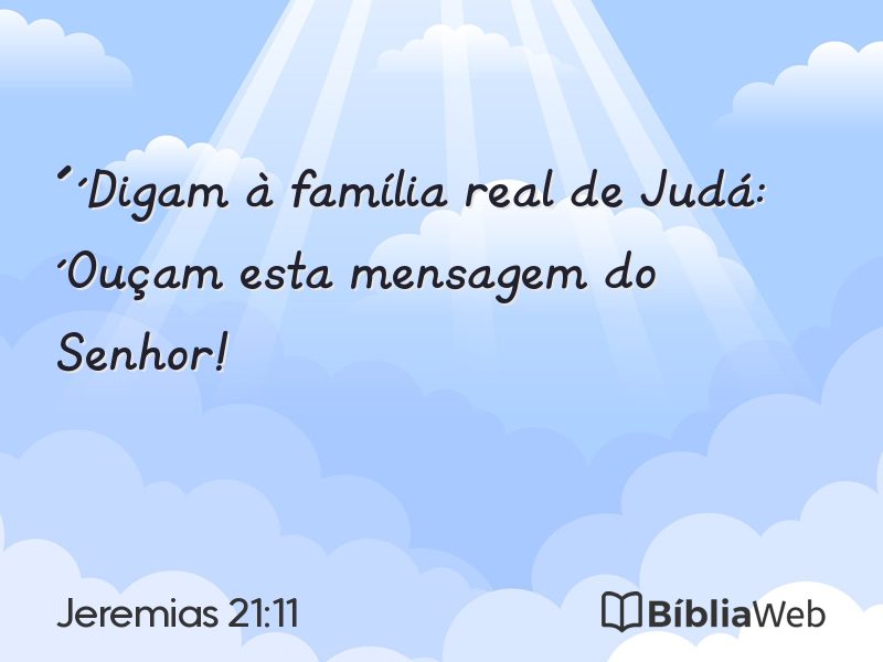Jeremias 21:11 em imagem para compartilhar
