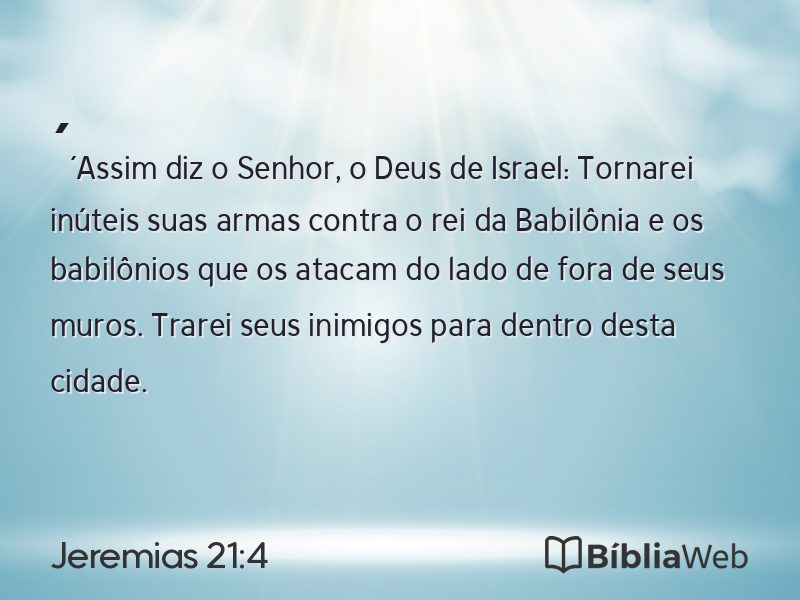 Jeremias 21:4 em imagem para compartilhar