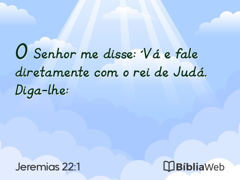Jeremias 22:1 em imagem para compartilhar