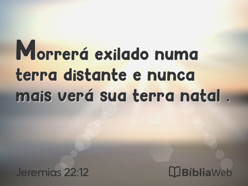 Jeremias 22:12 em imagem para compartilhar