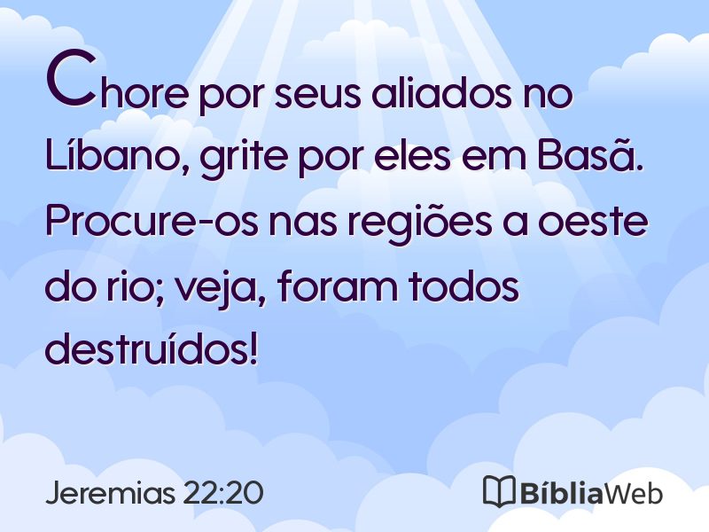Jeremias 22:20 em imagem para compartilhar