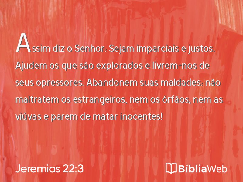 Jeremias 22:3 em imagem para compartilhar