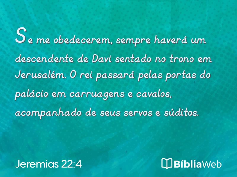 Jeremias 22:4 em imagem para compartilhar