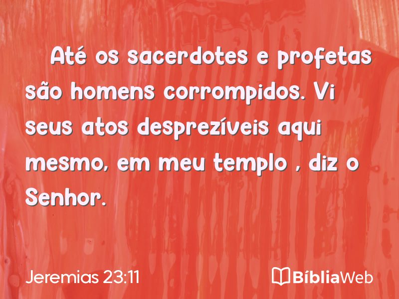 Jeremias 23:11 em imagem para compartilhar