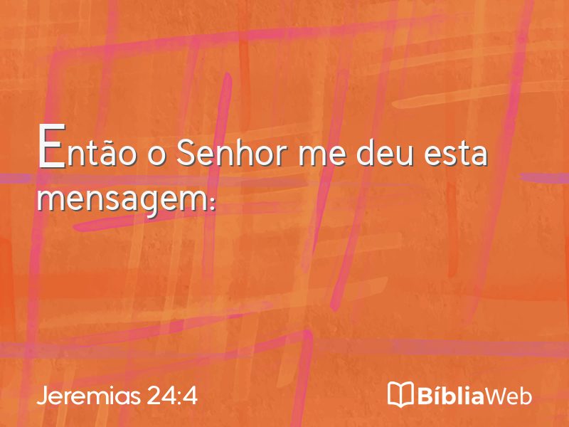 Jeremias 24:4 em imagem para compartilhar