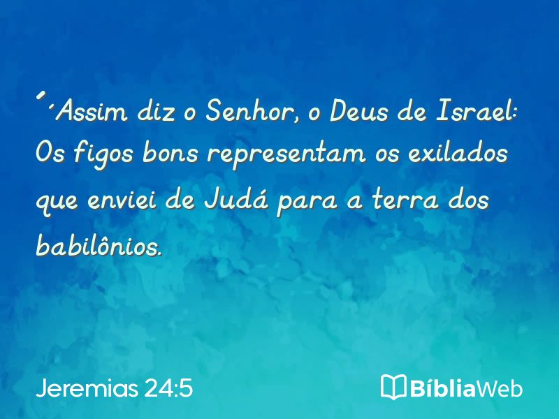 Jeremias 24:5 em imagem para compartilhar