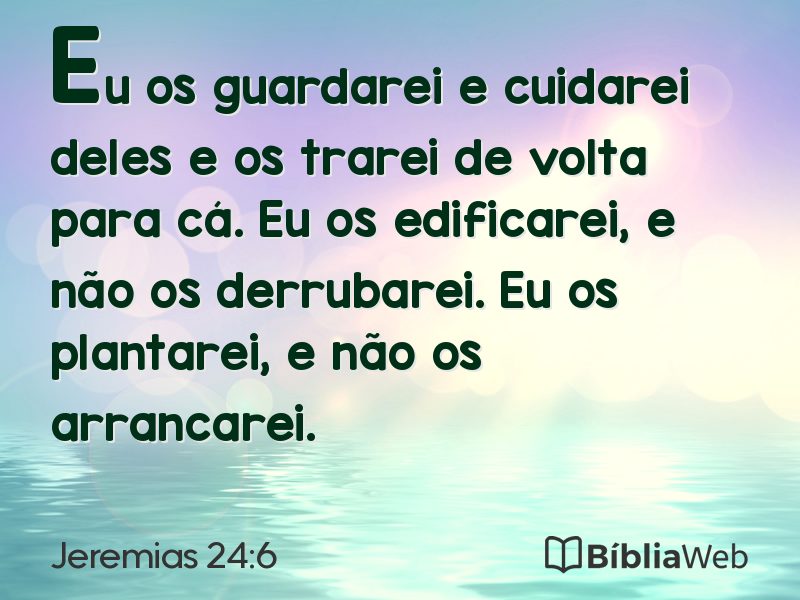 Jeremias 24:6 em imagem para compartilhar
