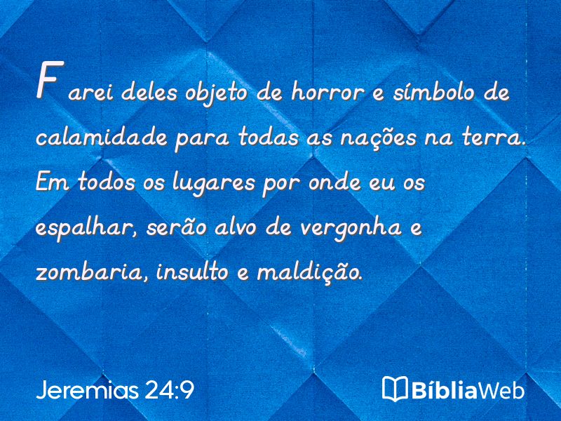 Jeremias 24:9 em imagem para compartilhar