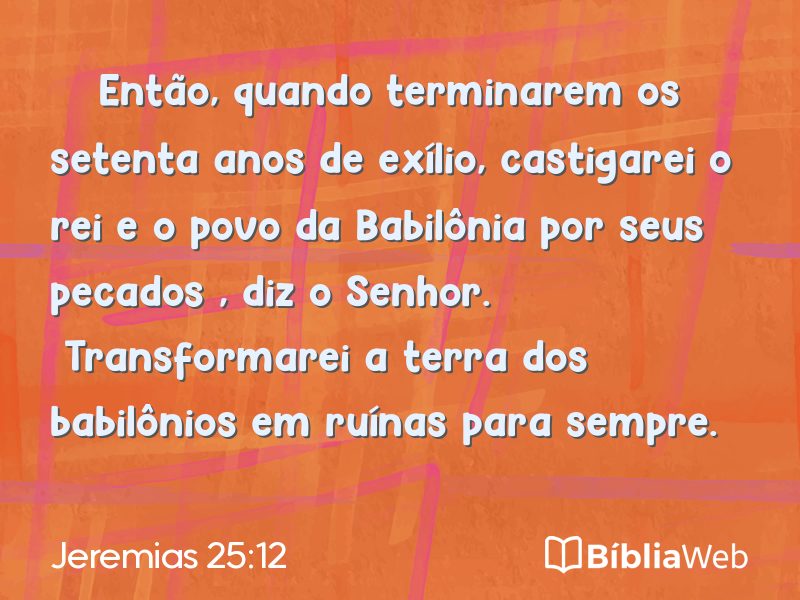 Jeremias 25:12 em imagem para compartilhar