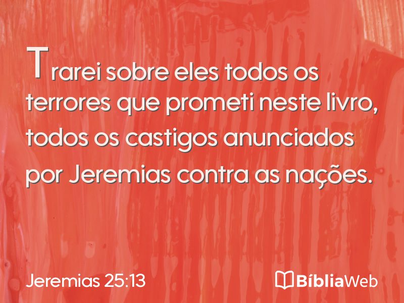 Jeremias 25:13 em imagem para compartilhar