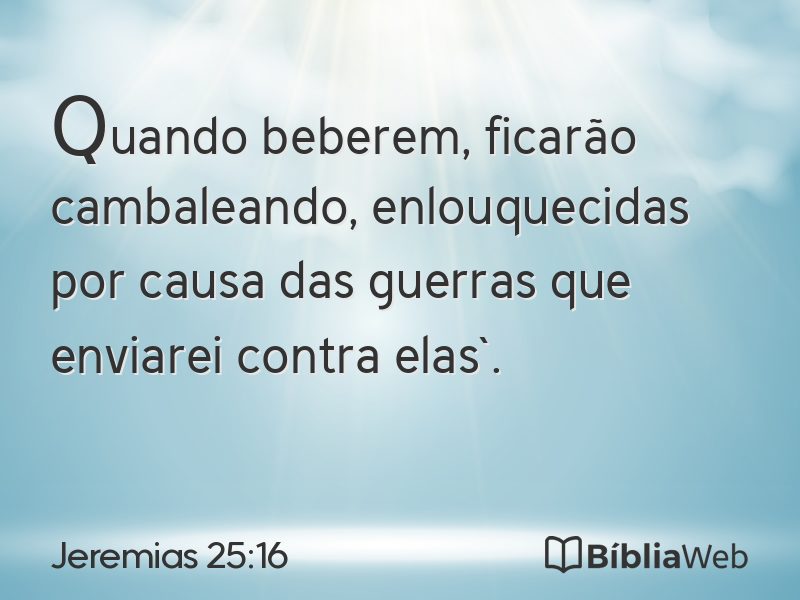Jeremias 25:16 em imagem para compartilhar