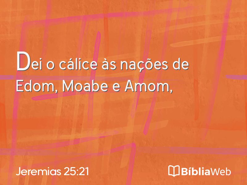 Jeremias 25:21 em imagem para compartilhar