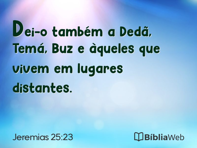 Jeremias 25:23 em imagem para compartilhar