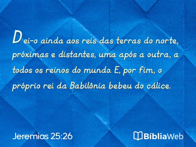 Jeremias 25:26 em imagem para compartilhar