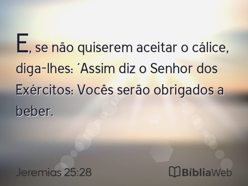 Jeremias 25:28 em imagem para compartilhar