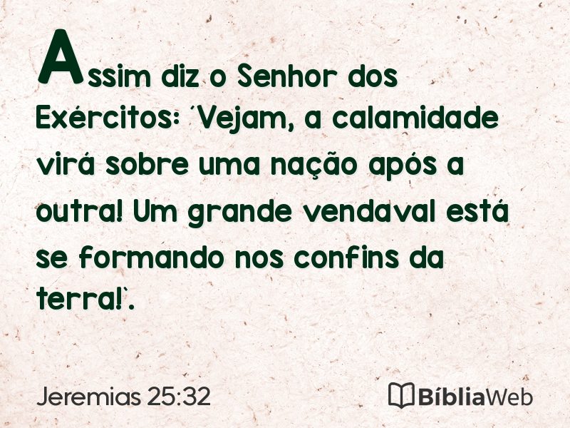 Jeremias 25:32 em imagem para compartilhar