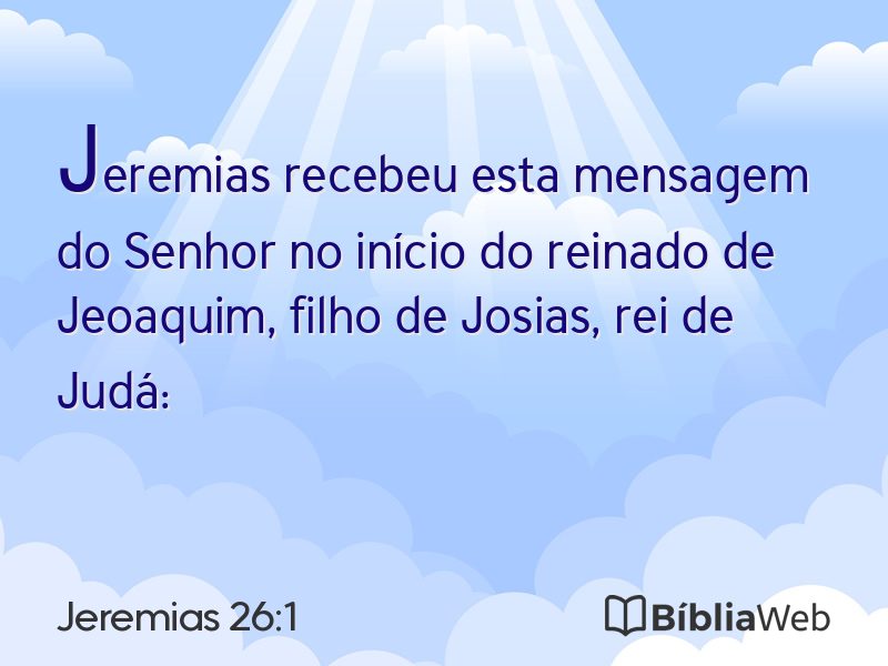 Jeremias 26:1 em imagem para compartilhar