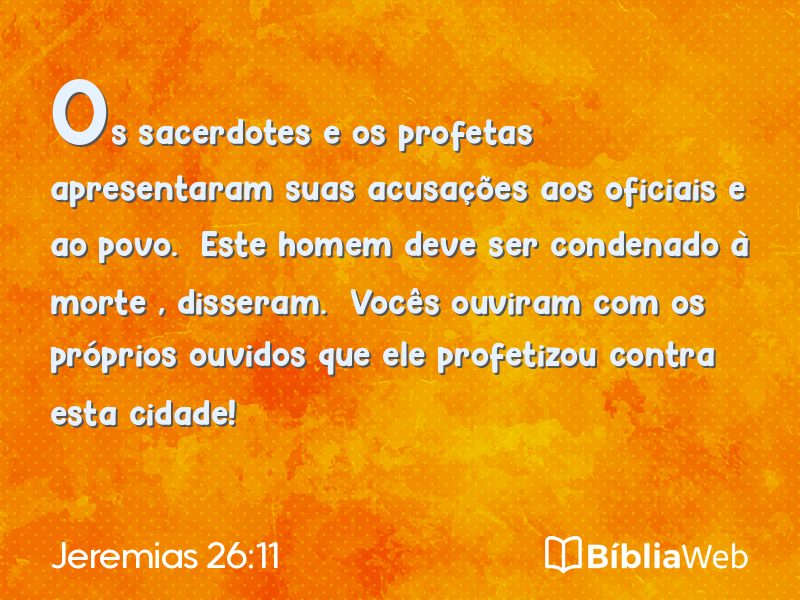 Jeremias 26:11 em imagem para compartilhar