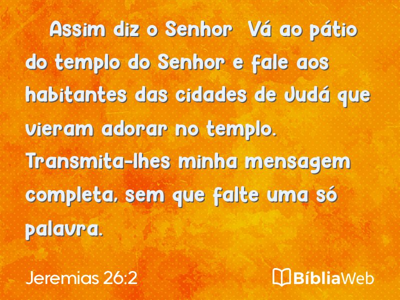 Jeremias 26:2 em imagem para compartilhar