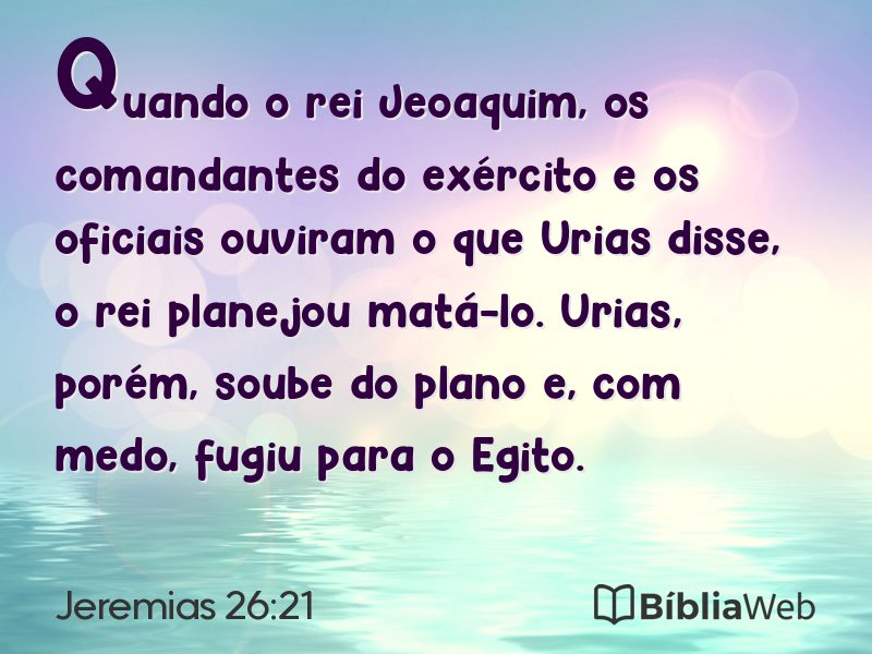 Jeremias 26:21 em imagem para compartilhar