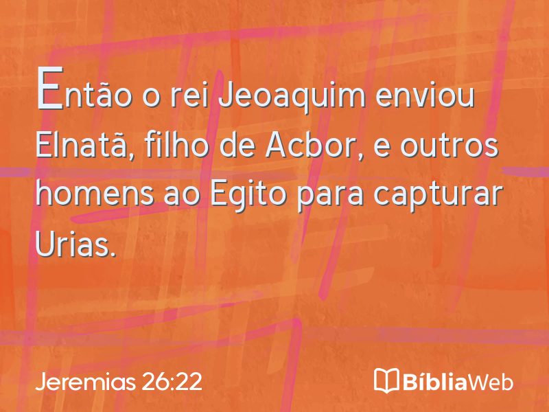 Jeremias 26:22 em imagem para compartilhar