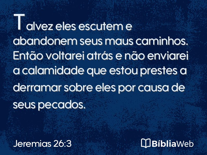 Jeremias 26:3 em imagem para compartilhar
