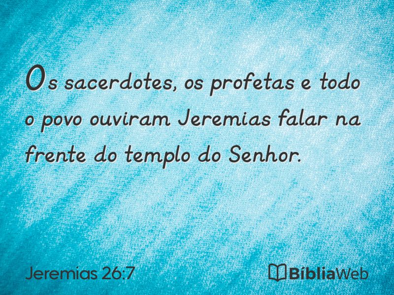 Jeremias 26:7 em imagem para compartilhar