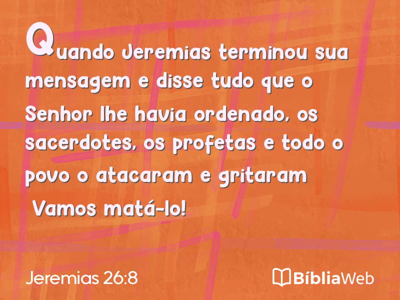 Jeremias 26:8 em imagem para compartilhar