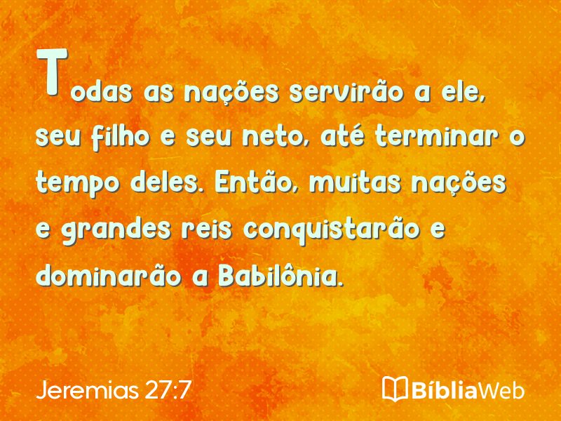Jeremias 27:7 em imagem para compartilhar
