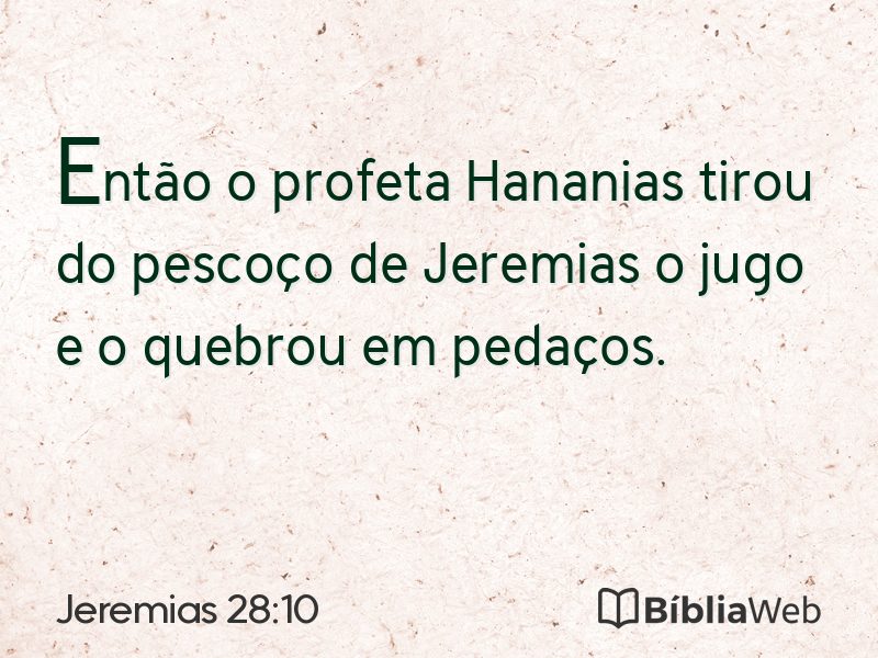 Jeremias 28:10 em imagem para compartilhar